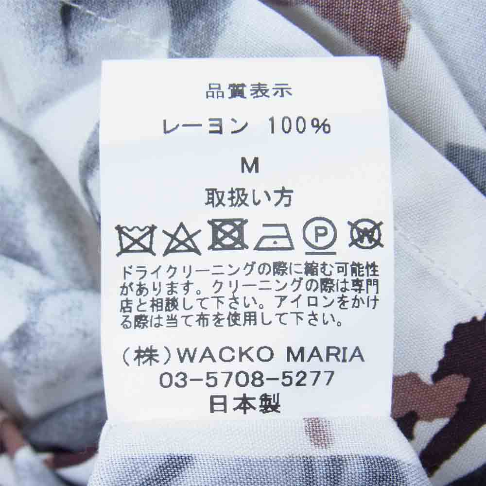 WACKO MARIA ワコマリア 21SS LARRY CLARK TULSA STIE-LO SH TYPE-2 ラリークラーク スティーロ アロハ シャツ ライトグレー系 M【極上美品】【中古】