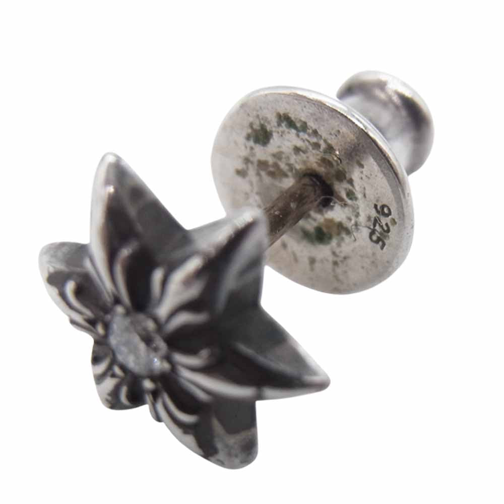 CHROME HEARTS クロムハーツ（原本有） カットアウト スター スタッド ピアス ダイヤモンド シルバー系【中古】