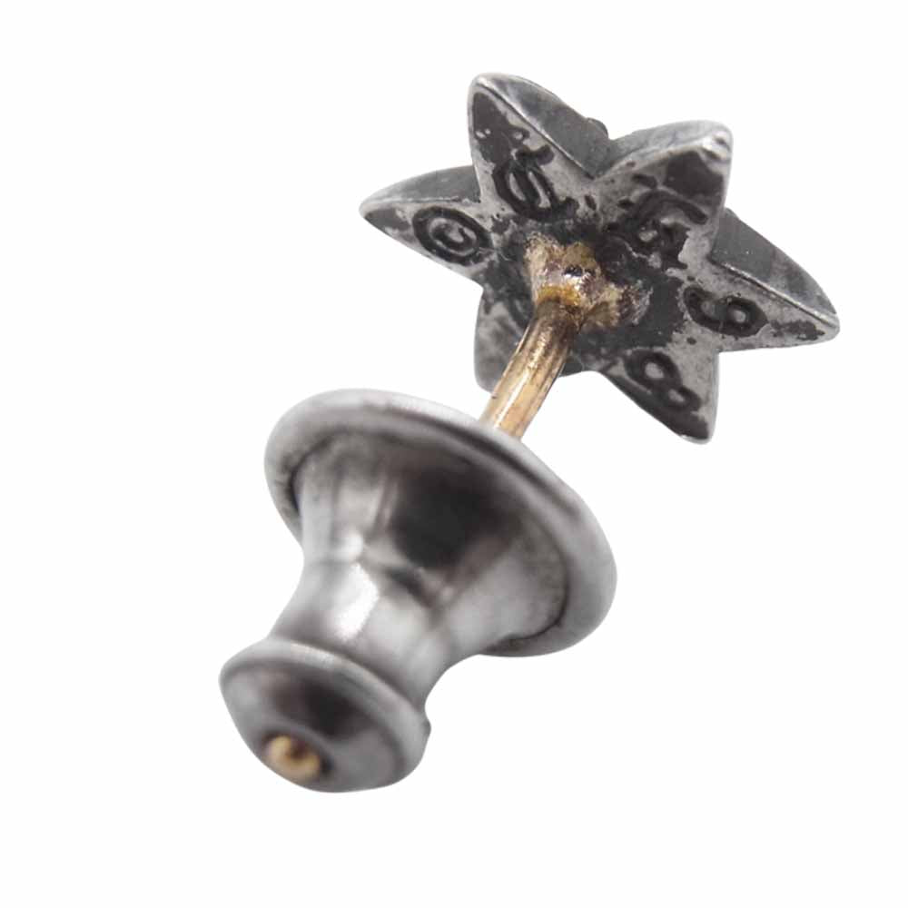 CHROME HEARTS クロムハーツ（原本有） カットアウト スター スタッド ピアス ダイヤモンド シルバー系【中古】