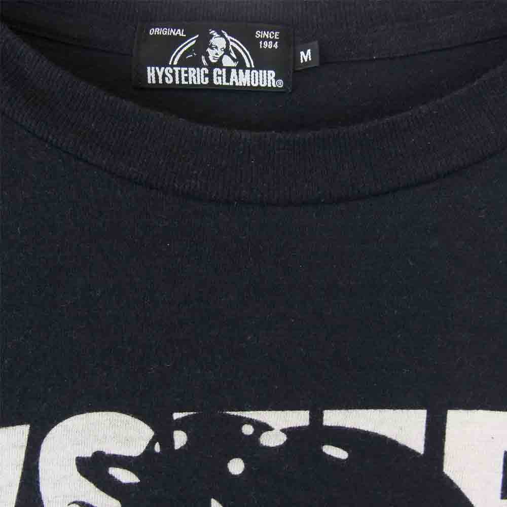HYSTERIC GLAMOUR ヒステリックグラマー 02171CT11 WILD PARTY プリント Tシャツ ブラック系 M【中古】