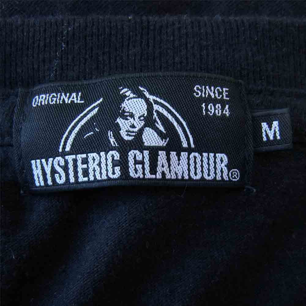 HYSTERIC GLAMOUR ヒステリックグラマー 02171CT11 WILD PARTY プリント Tシャツ ブラック系 M【中古】