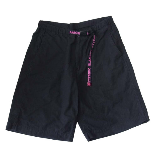HYSTERIC GLAMOUR ヒステリックグラマー 02182AM03 クライミング ショート パンツ ブラック系 M【中古】