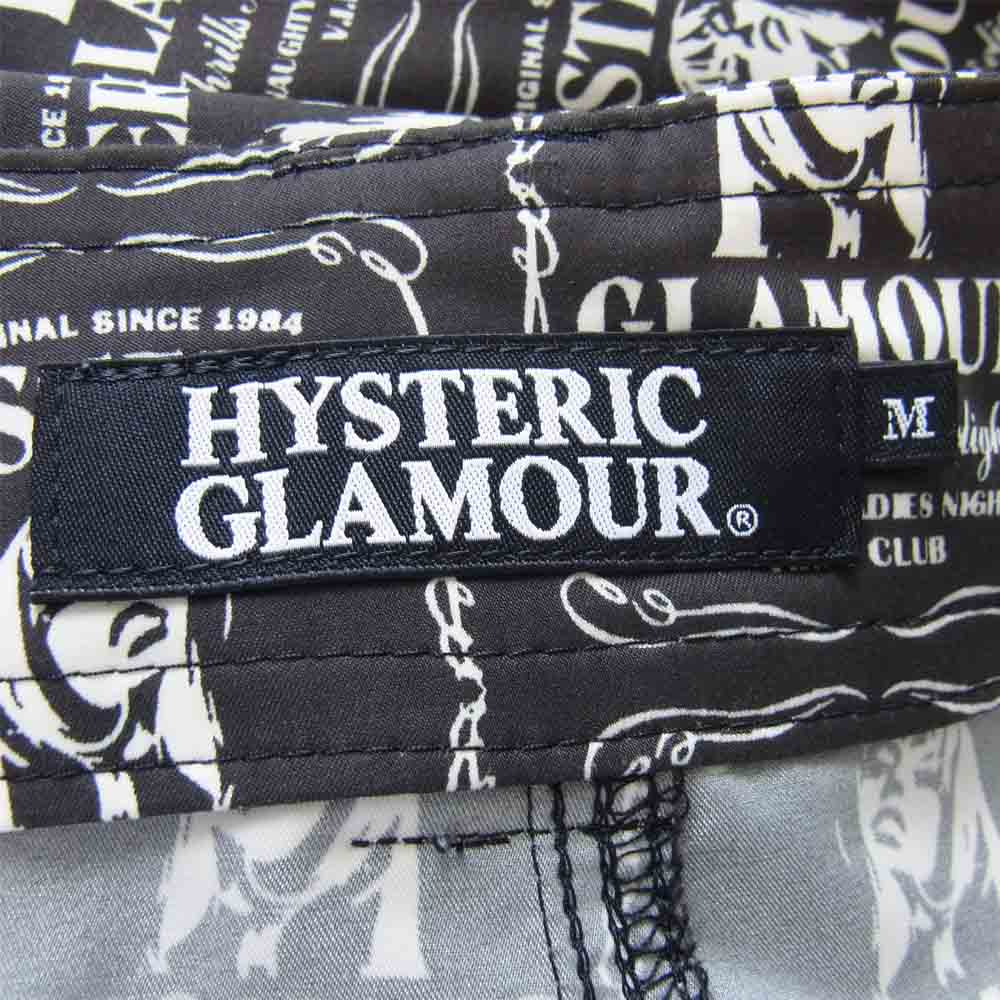 HYSTERIC GLAMOUR ヒステリックグラマー 0232QM02 WHISKY 総柄 PT スイム パンツ ブラック系 M【中古】