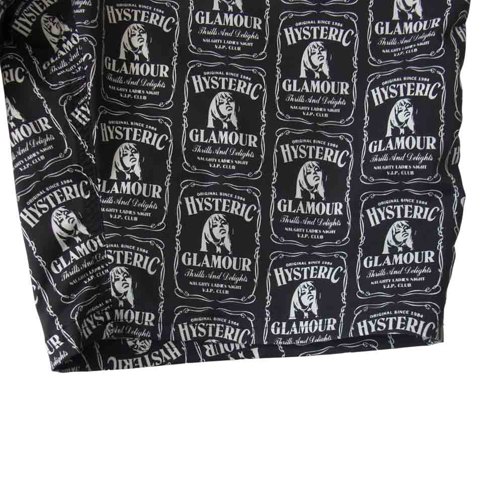 HYSTERIC GLAMOUR ヒステリックグラマー 0232QM02 WHISKY 総柄 PT スイム パンツ ブラック系 M【中古】