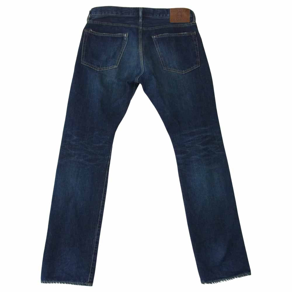 HYSTERIC GLAMOUR ヒステリックグラマー 0243AP16 RW CLASH加工 スタッズ デニム パンツ インディゴブルー系 32【中古】