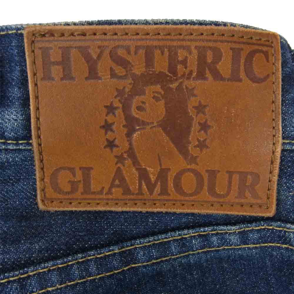 HYSTERIC GLAMOUR ヒステリックグラマー 0243AP16 RW CLASH加工 スタッズ デニム パンツ インディゴブルー系 32【中古】