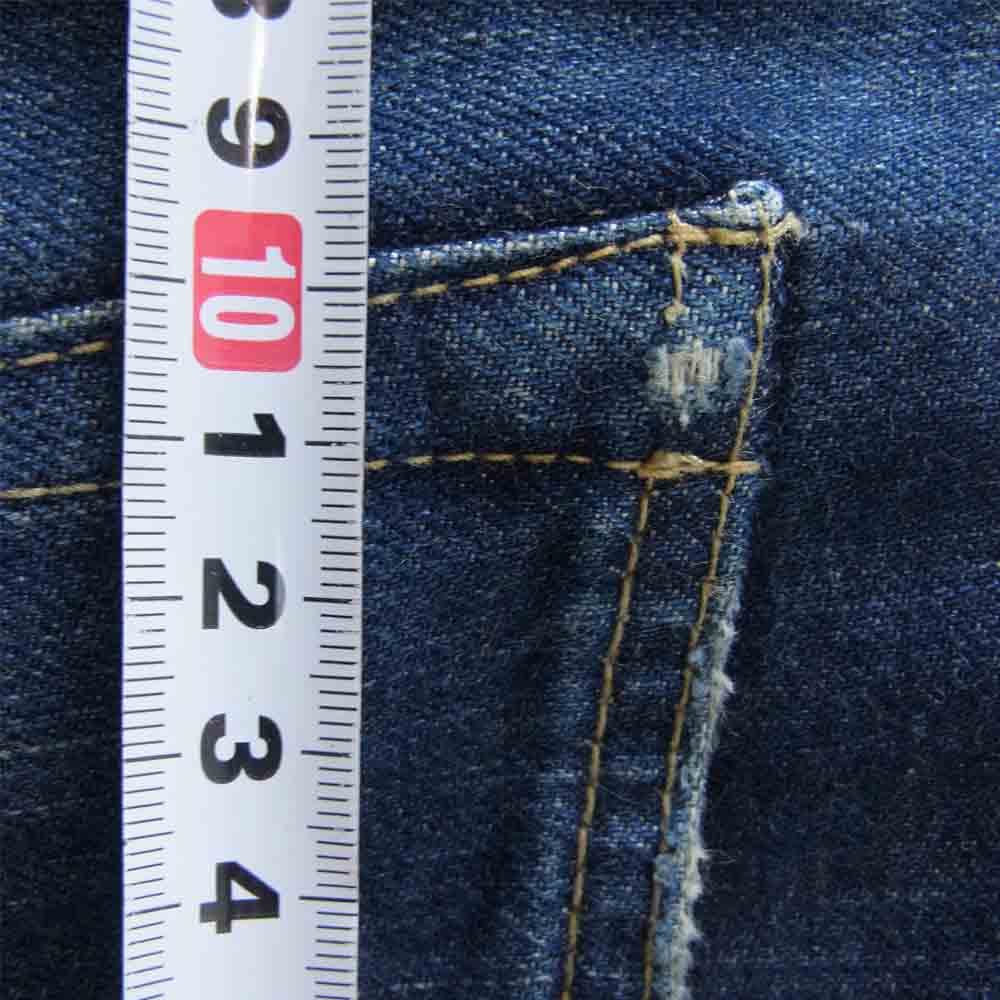 HYSTERIC GLAMOUR ヒステリックグラマー 0243AP16 RW CLASH加工 スタッズ デニム パンツ インディゴブルー系 32【中古】