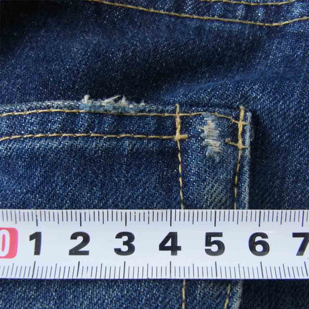 HYSTERIC GLAMOUR ヒステリックグラマー 0243AP16 RW CLASH加工 スタッズ デニム パンツ インディゴブルー系 32【中古】