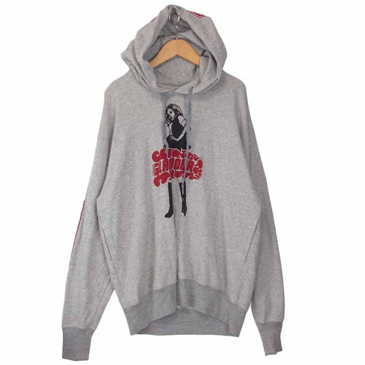 HYSTERIC GLAMOUR ヒステリックグラマー 02182CF04 VIXEN GIRL ガール プリント パーカー グレー系 L【中古】