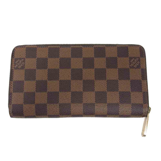LOUIS VUITTON ルイ・ヴィトン N60015 ダミエ エベヌ ジッピーウォレット ブラウン系【中古】