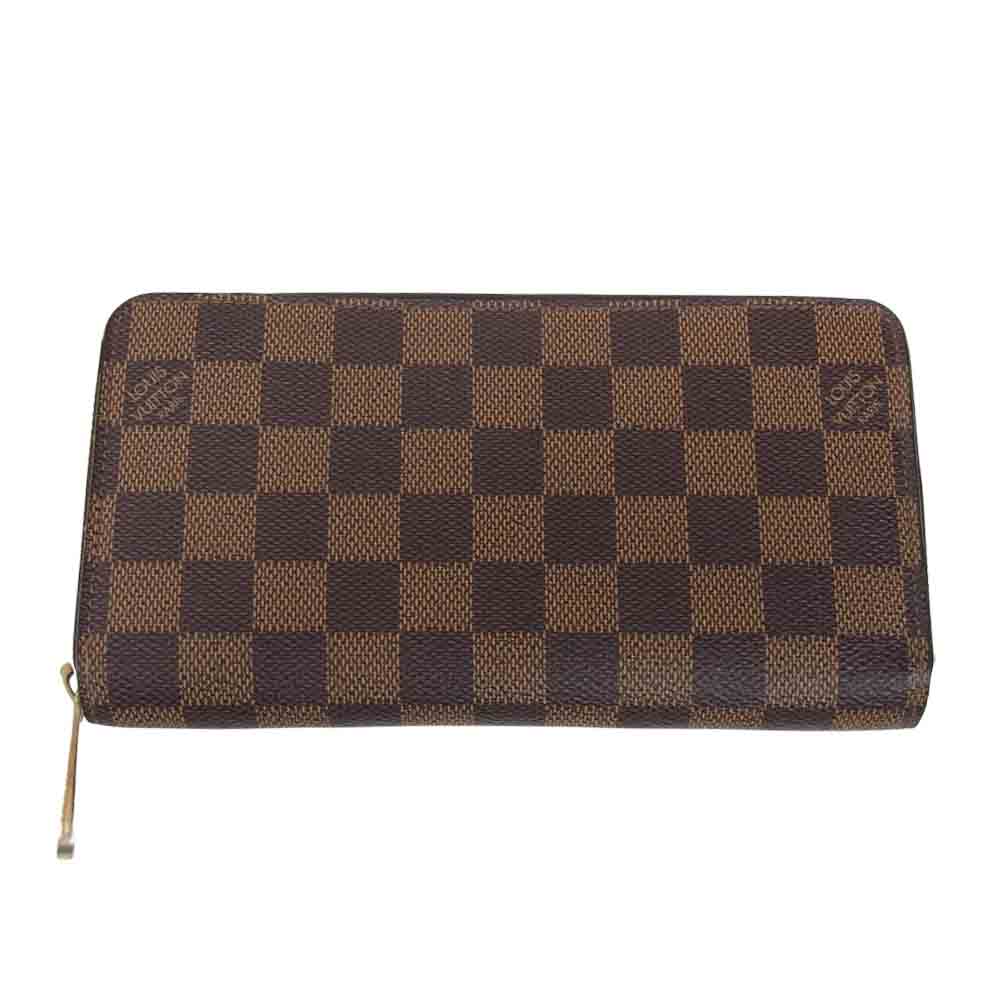 LOUIS VUITTON ルイ・ヴィトン N60015 ダミエ エベヌ ジッピーウォレット ブラウン系【中古】