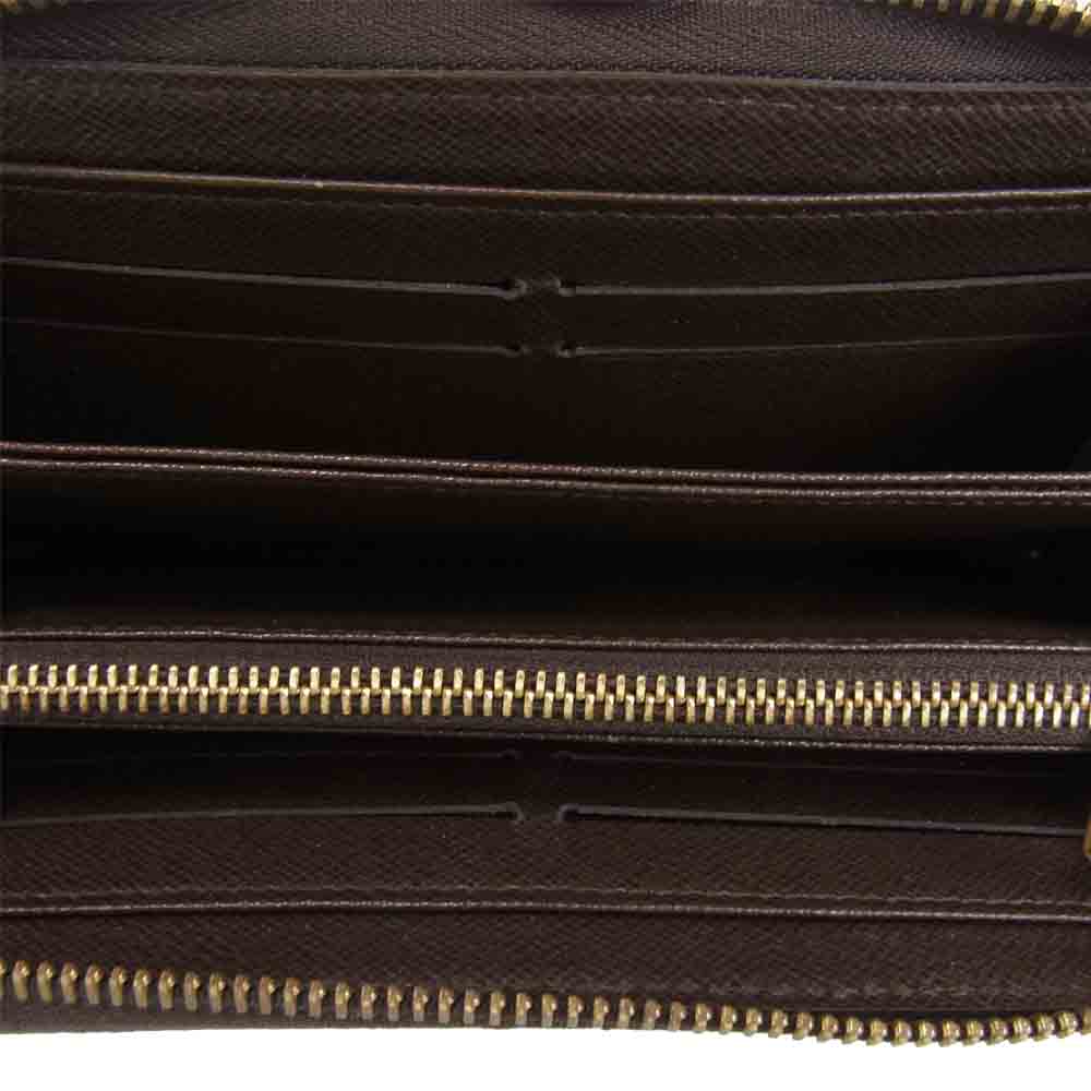 LOUIS VUITTON ルイ・ヴィトン N60015 ダミエ エベヌ ジッピーウォレット ブラウン系【中古】