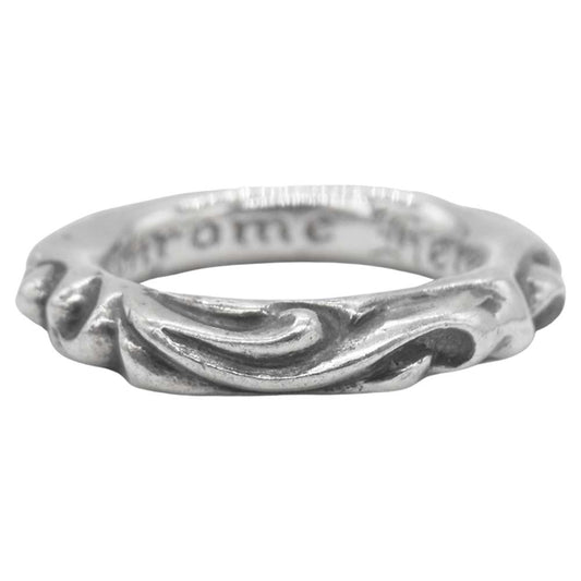 CHROME HEARTS クロムハーツ（原本無） SCRL BAND スクロールバンド リング シルバー系 12号【中古】