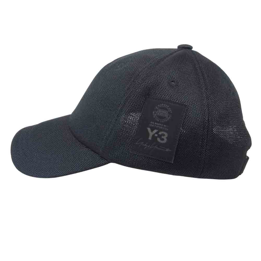 Yohji Yamamoto ヨウジヤマモト Y-3 ワイスリー CY4549 18SS BADGE CAP 6パネル キャップ ブラック系 58㎝【中古】