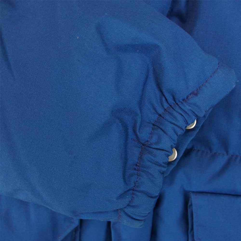 THE NORTH FACE ノースフェイス 70s 80s USA製 茶タグ 当時物 TALON ZIP シェラ ダウン ネイビー系 S【中古】