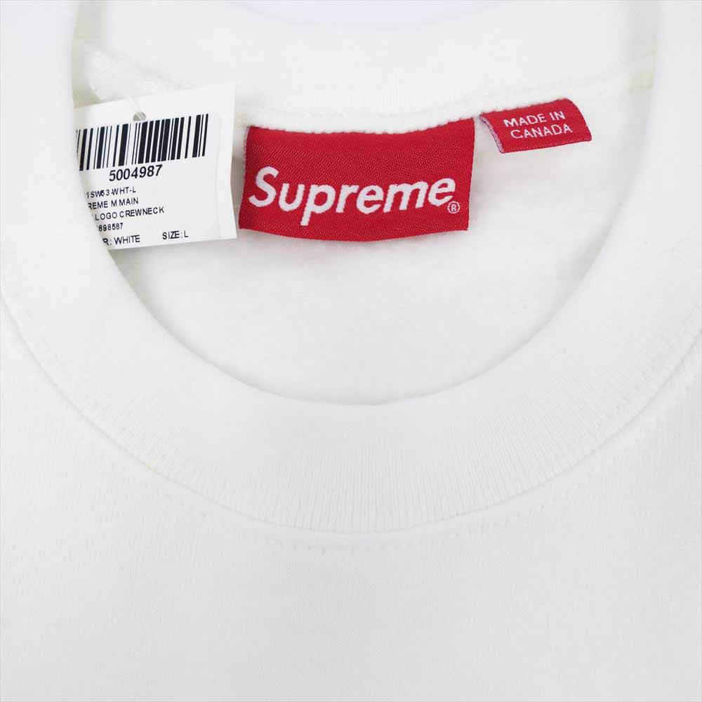 Supreme シュプリーム 21SS GONZ LOGO CREWNECK ゴンズ ロゴ クルーネック スウェット ホワイト系 L【新古品】【未使用】【中古】