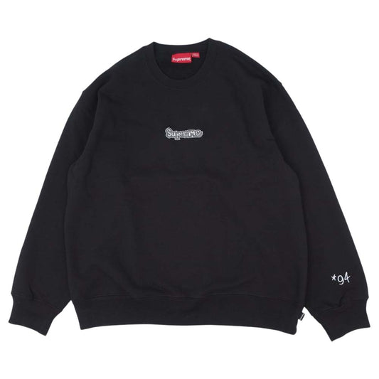 Supreme シュプリーム 21SS GONZ LOGO CREWNECK ゴンズ ロゴ クルーネック スウェット ブラック系 M【新古品】【未使用】【中古】