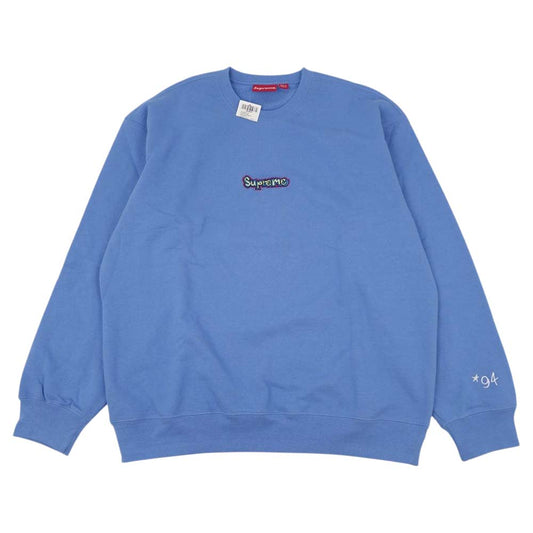 Supreme シュプリーム 21SS GONZ LOGO CREWNECK ゴンズ ロゴ クルーネック スウェット ブルー系 XL【極上美品】【中古】