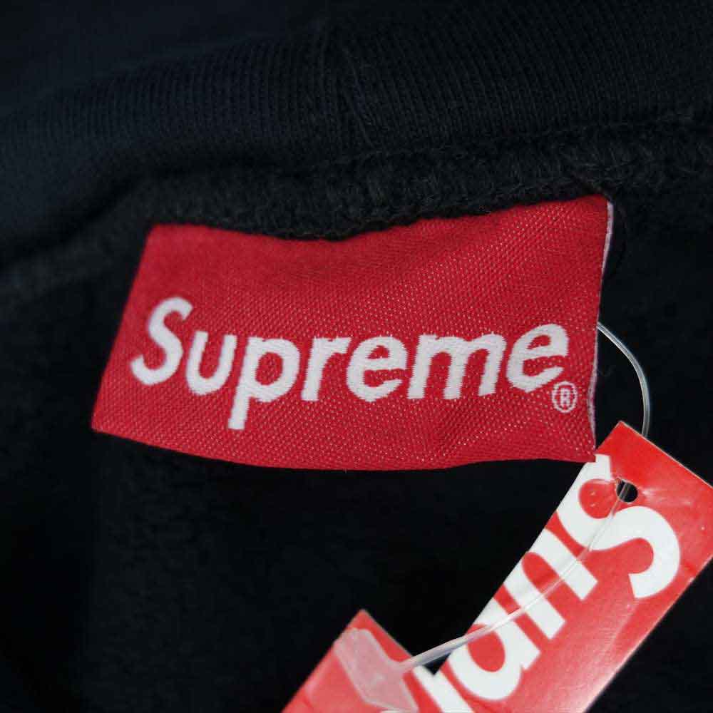 Supreme シュプリーム 21SS CROPPED LOGOS HOODED SWEATSHIRT ブラック系 L【新古品】【未使用】【中古】