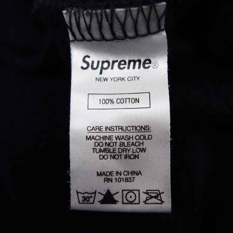 Supreme シュプリーム 21SS CROPPED LOGOS HOODED SWEATSHIRT ブラック系 L【新古品】【未使用】【中古】