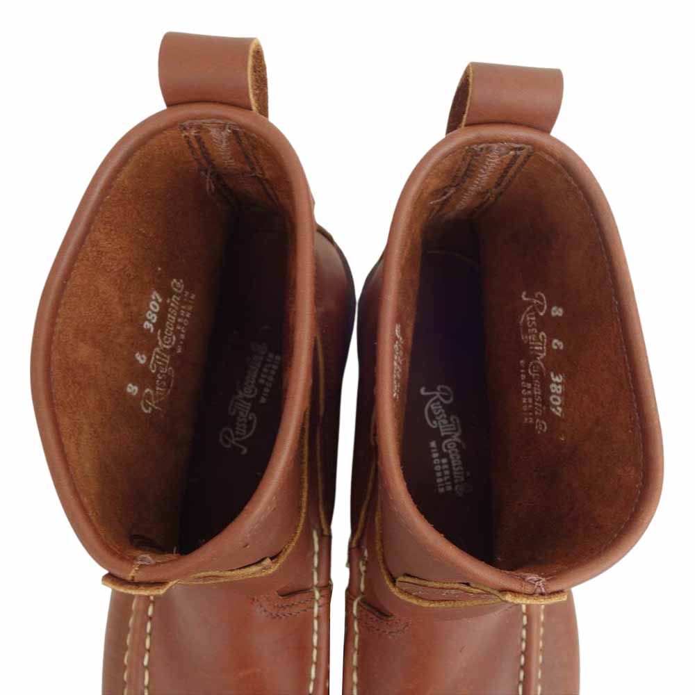 RUSSELL MOCCASIN ラッセルモカシン 4070-7BLT KNOCK-A-BOUT ノックアバウト ブーツ ブラウン系 8E【新古品】【未使用】【中古】