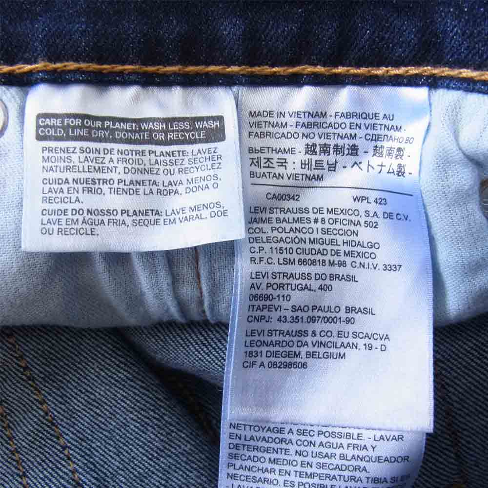 Levi's リーバイス 29502-0083 502 レギュラー テーパード デニム パンツ インディゴブルー系 30【中古】