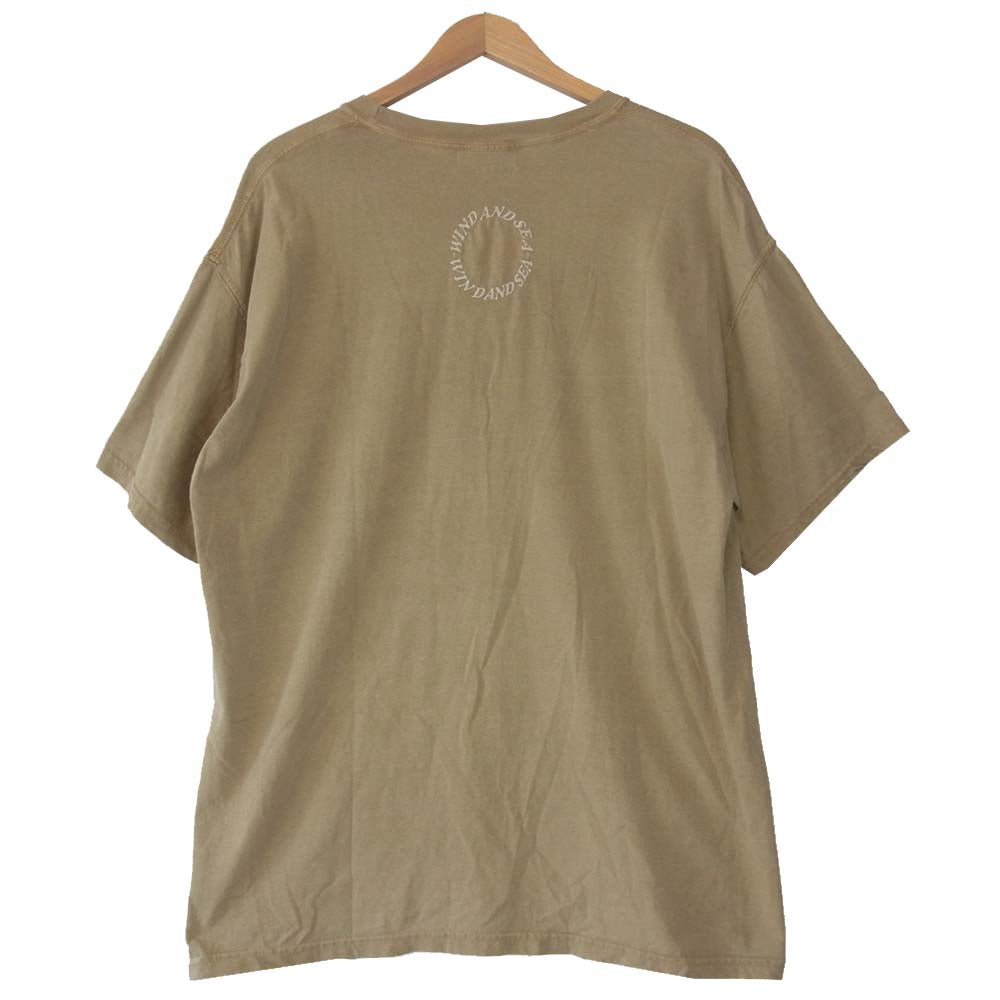 WIND AND SEA ウィンダンシー CIRCLE S-Dye T-SHIRT Ｔシャツ ベージュ系 XL【中古】