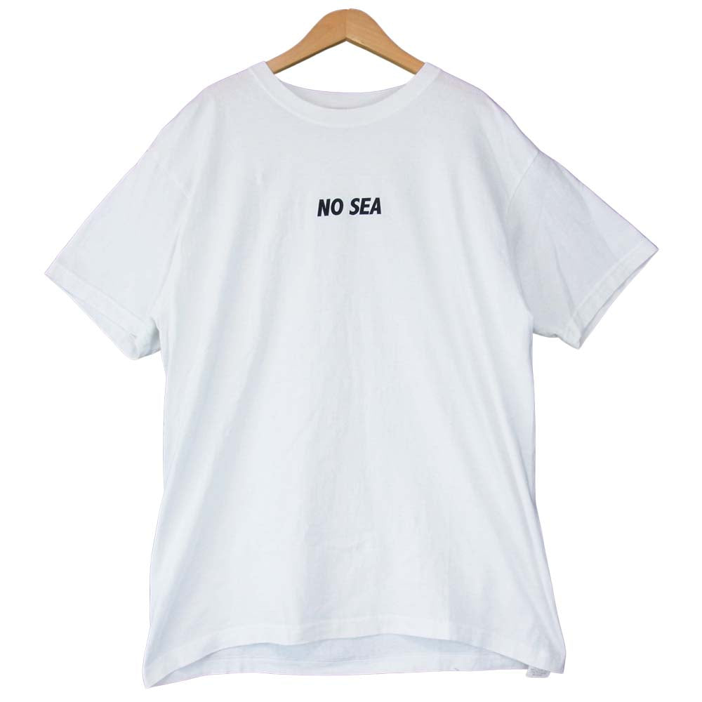 WIND AND SEA ウィンダンシー × NO COFFEE ノーコーヒー ロゴ Tシャツ ホワイト系 XL【中古】