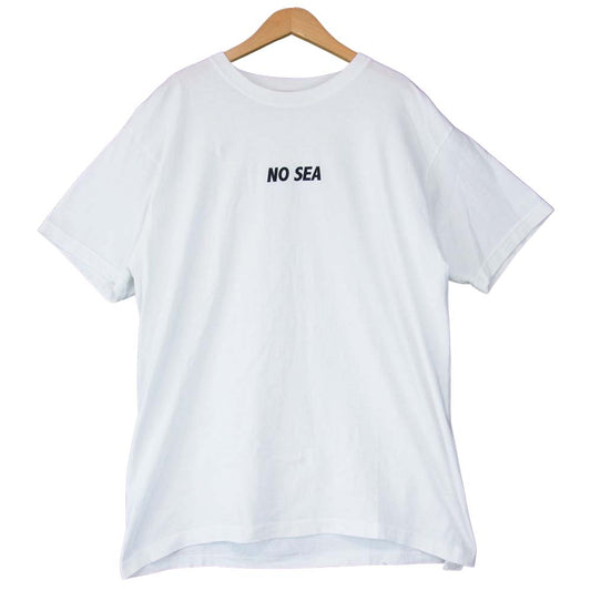 WIND AND SEA ウィンダンシー × NO COFFEE ノーコーヒー ロゴ Tシャツ ホワイト系 XL【中古】