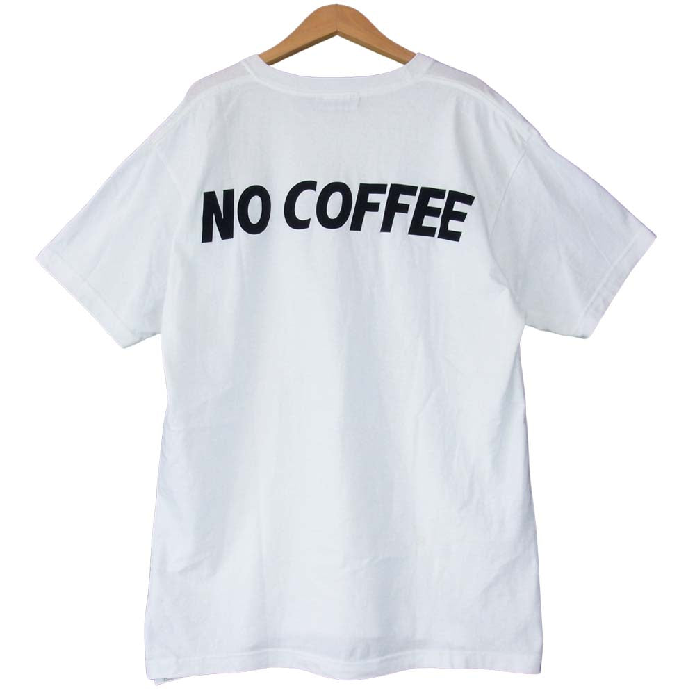 WIND AND SEA ウィンダンシー × NO COFFEE ノーコーヒー ロゴ Tシャツ ホワイト系 XL【中古】