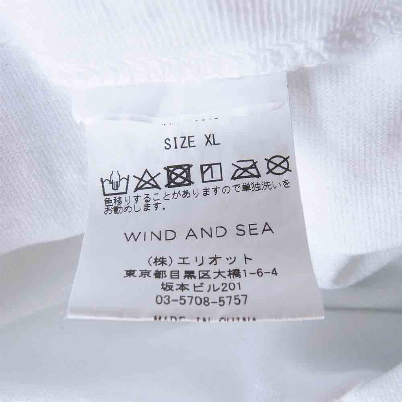 WIND AND SEA ウィンダンシー × NO COFFEE ノーコーヒー ロゴ Tシャツ ホワイト系 XL【中古】