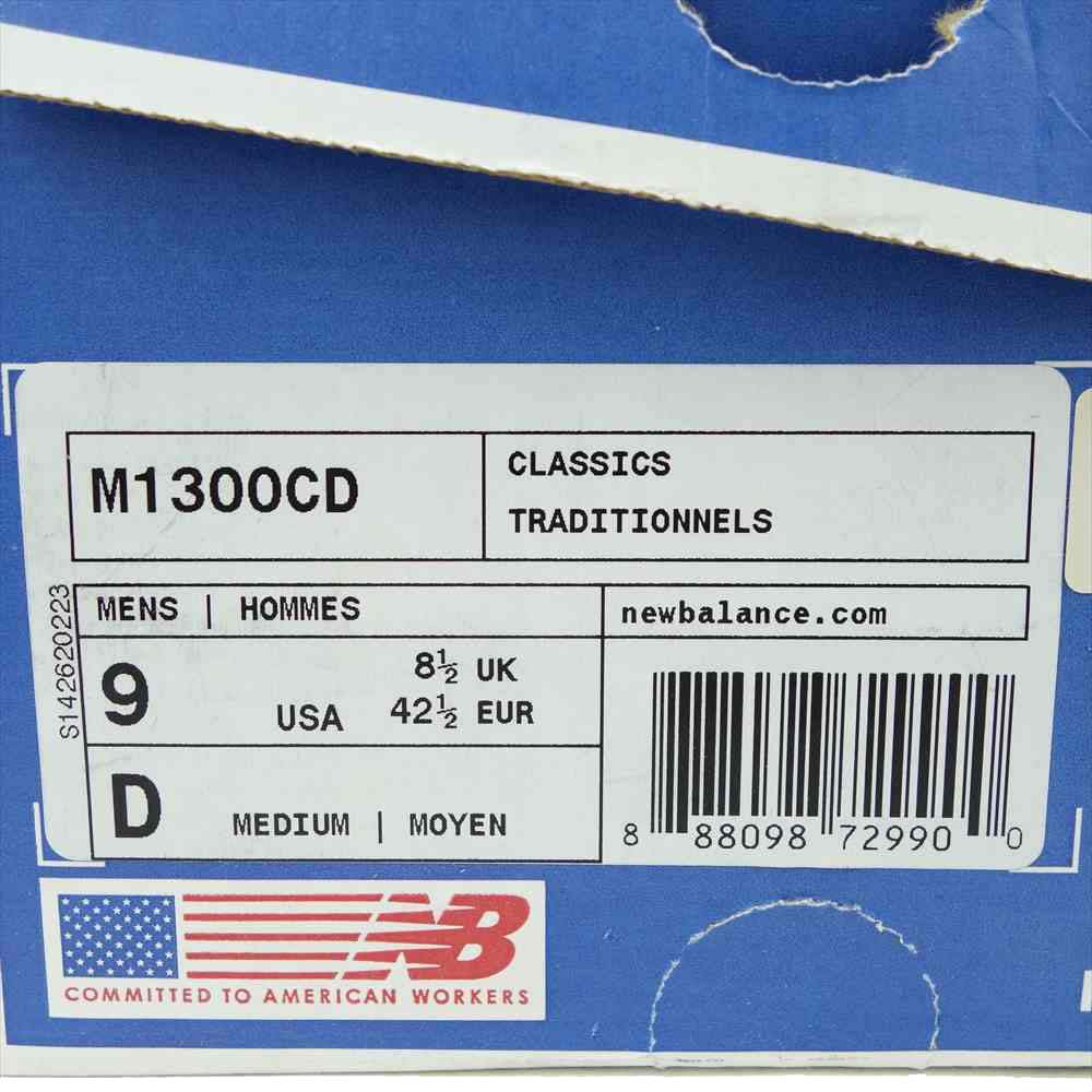 NEW BALANCE ニューバランス M1300CD MADE IN USA コーンミルズ CONE MILLS デニム スニーカー マルチカラー系 27cm【極上美品】【中古】