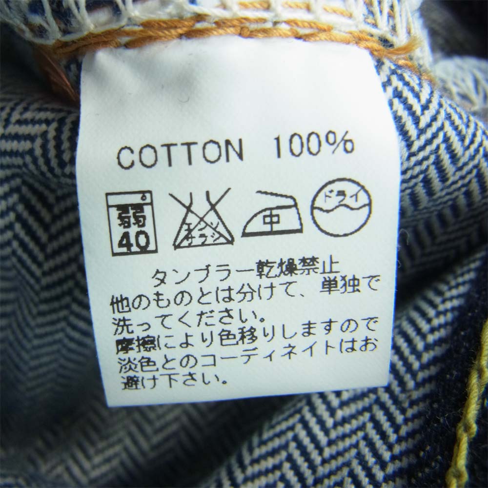 BONCOURA ボンクラ cinch back シンチバック デニム パンツ 日本製 インディゴブルー系 29【新古品】【未使用】【中古】