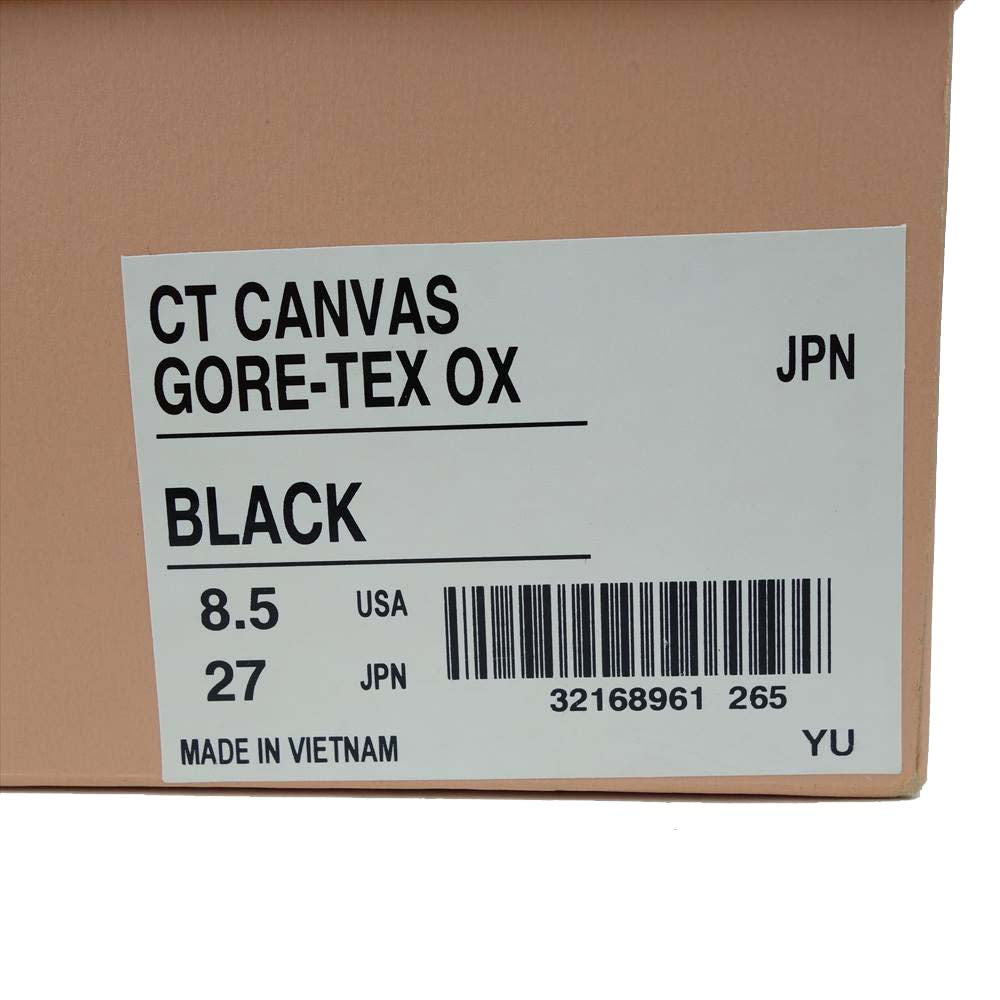 CONVERSE コンバース addict chuck taylor canvas gore-tex ox black low アディクト チャックテイラー ゴアテックス キャンバス ローカット ブラック系 27cm【美品】【中古】