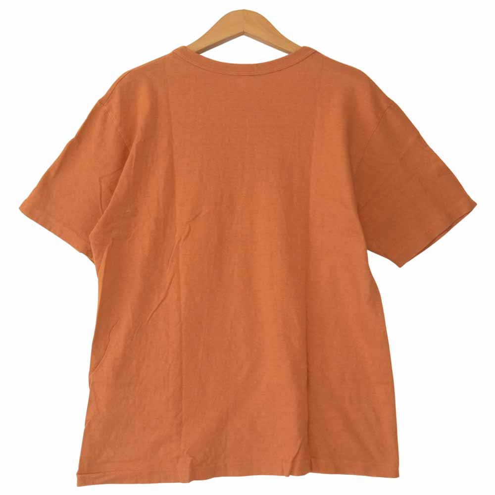 WAREHOUSE ウエアハウス カレッジ プリント Tシャツ オレンジ系 M【中古】