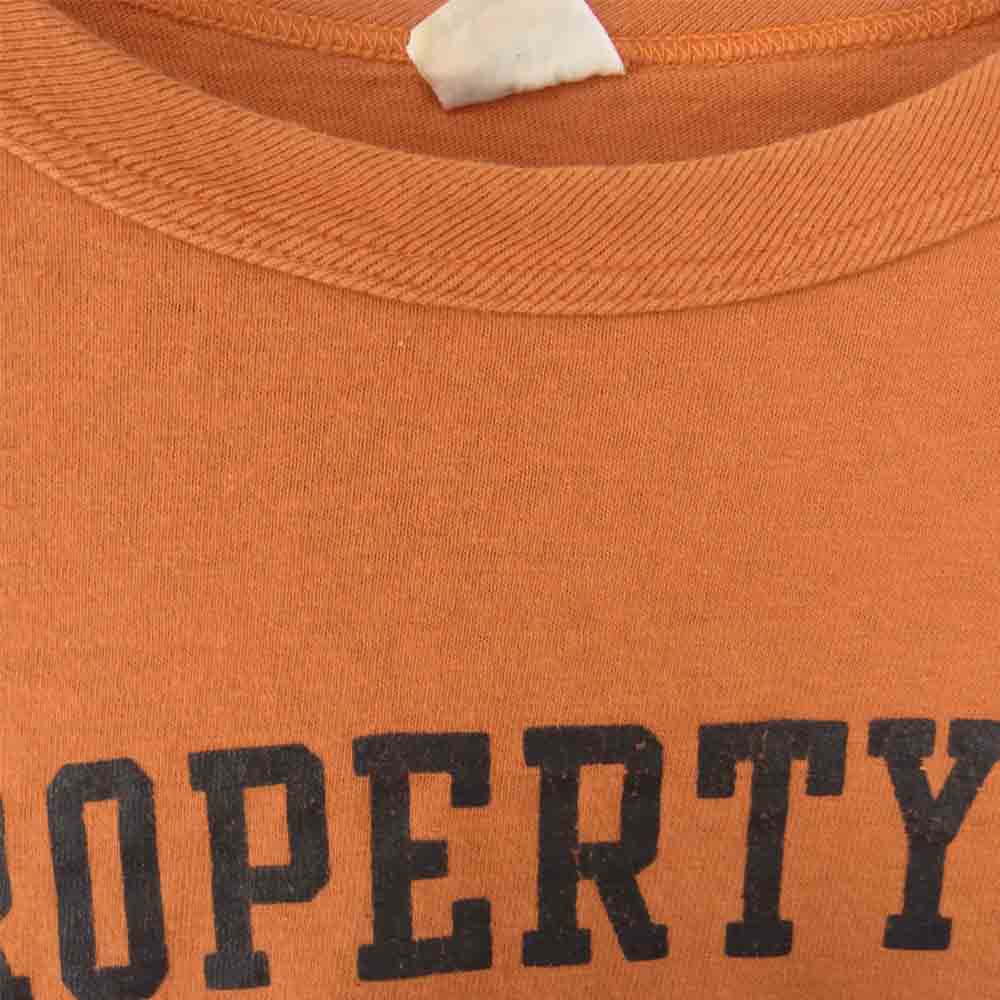 WAREHOUSE ウエアハウス カレッジ プリント Tシャツ オレンジ系 M【中古】