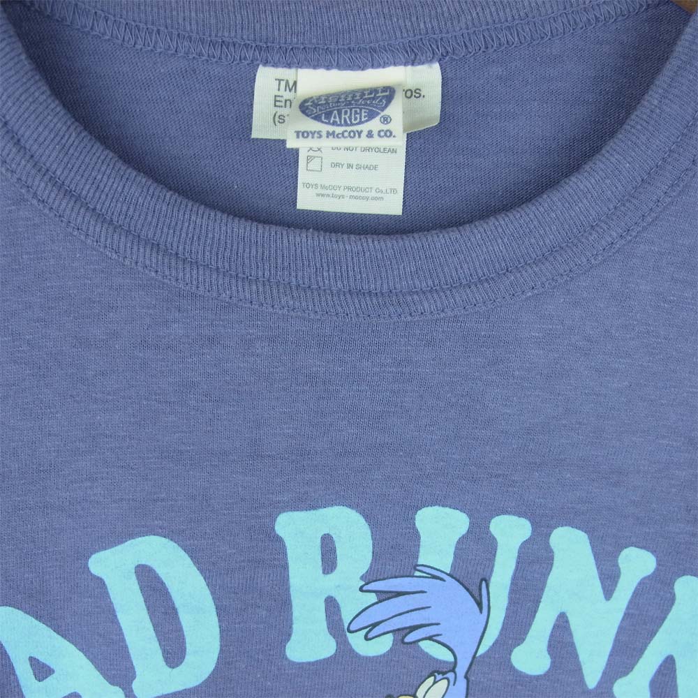 TOY'S McCOY トイズマッコイ McHILL マックヒル × Road Runner ロードランナー プリント 半袖 Tシャツ パープル系 L【中古】