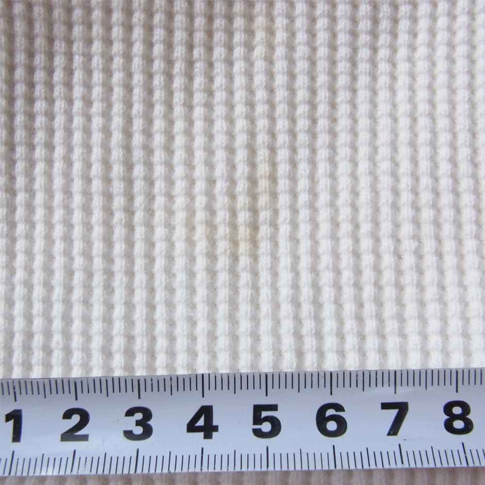 The REAL McCOY'S ザリアルマッコイズ BALL PARK ボール パーク THERMAL SHIRT ミリタリー サーマル 長袖 Tシャツ カットソー ホワイト ホワイト系 M【中古】