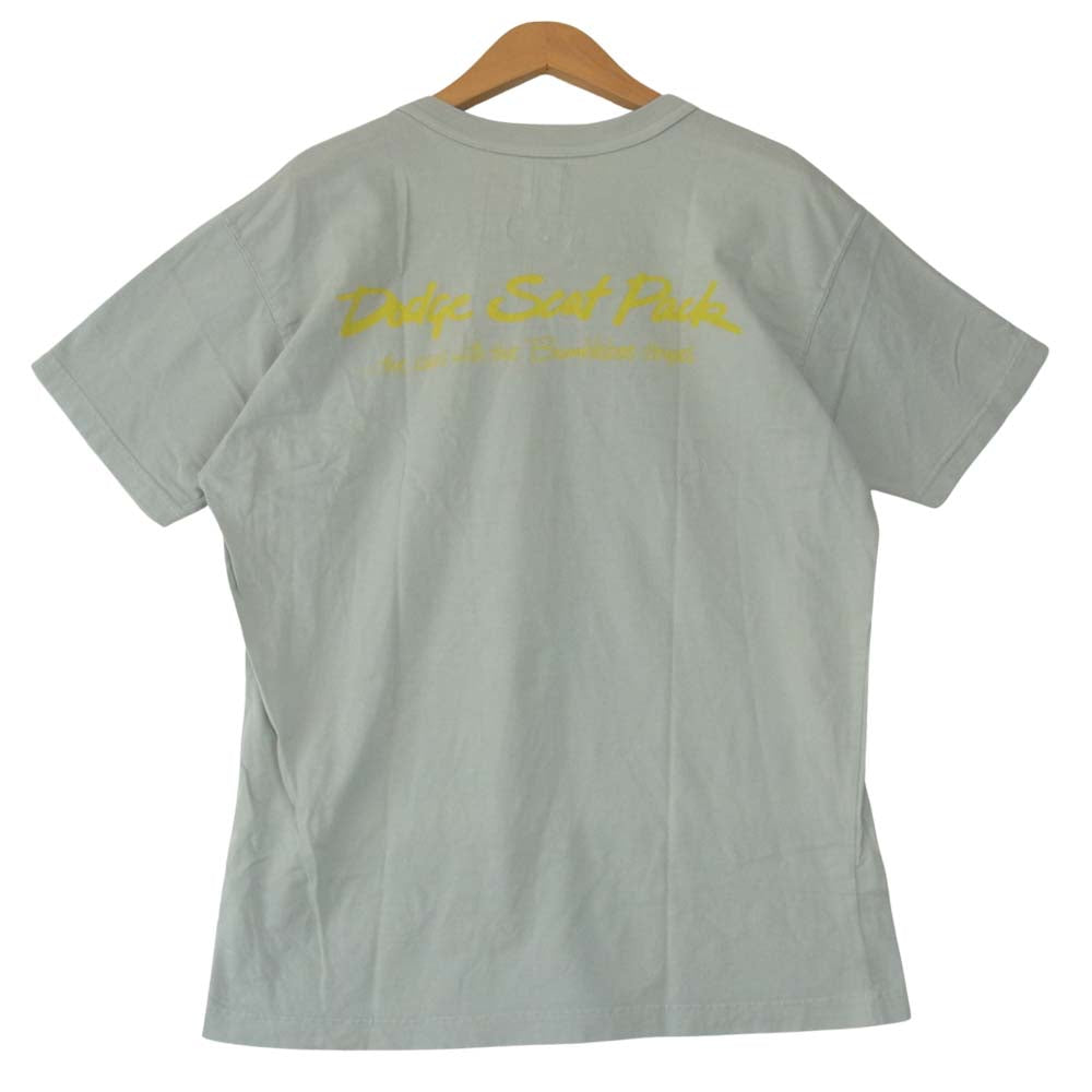TOY'S McCOY トイズマッコイ McHILL マックヒル DODGE SCAT PACK CLUB ダッジ スキャット パック プリント Tシャツ グレー系 L【中古】
