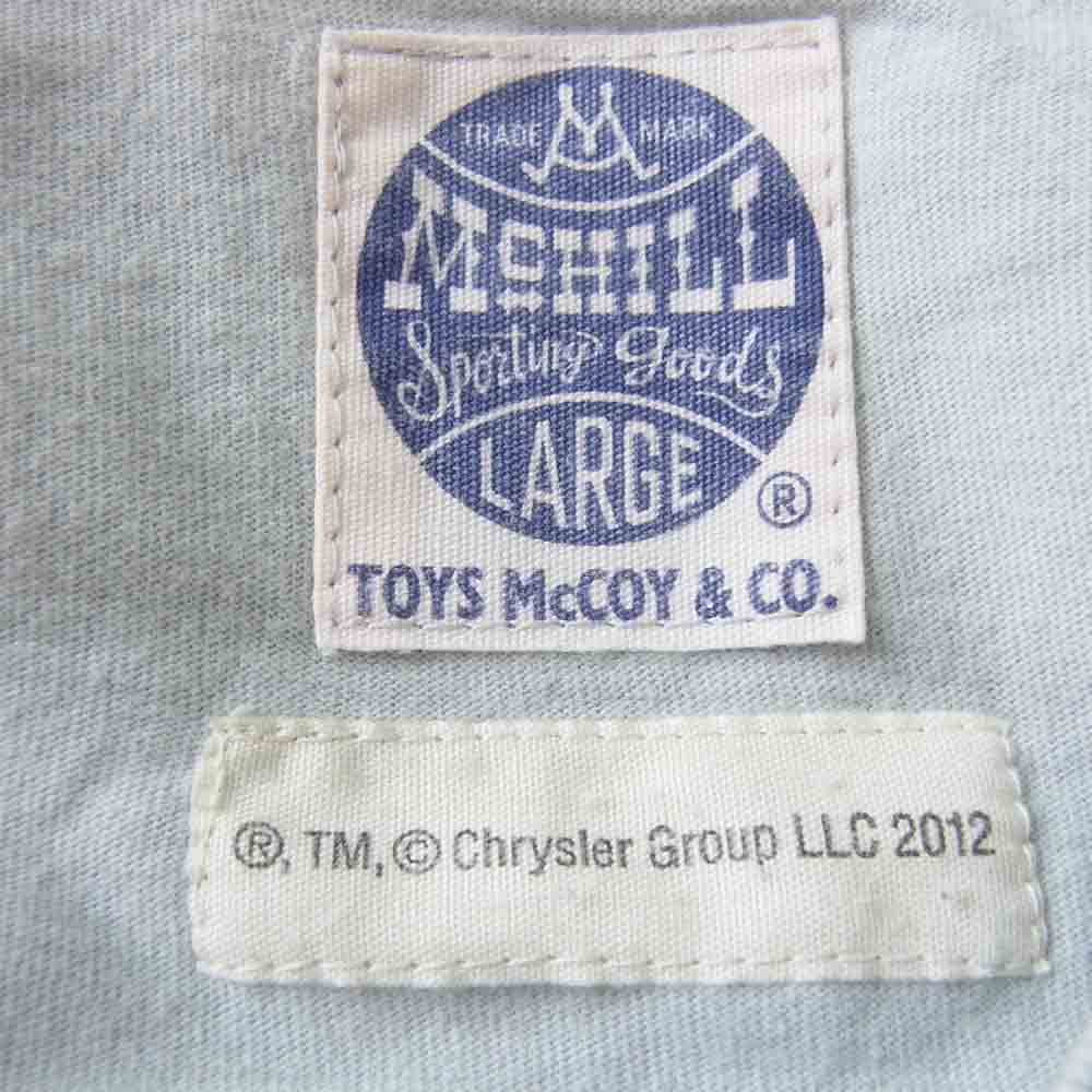 TOY'S McCOY トイズマッコイ McHILL マックヒル DODGE SCAT PACK CLUB ダッジ スキャット パック プリント Tシャツ グレー系 L【中古】