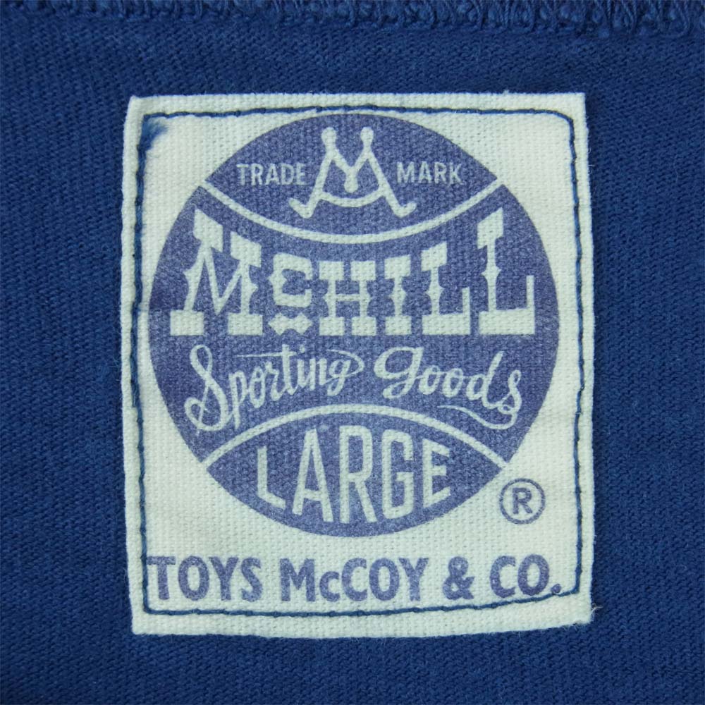 TOY'S McCOY トイズマッコイ McHILL マックヒル × Felix the Cat フェリックス プリント 半袖 Tシャツ ネイビー系 L【中古】