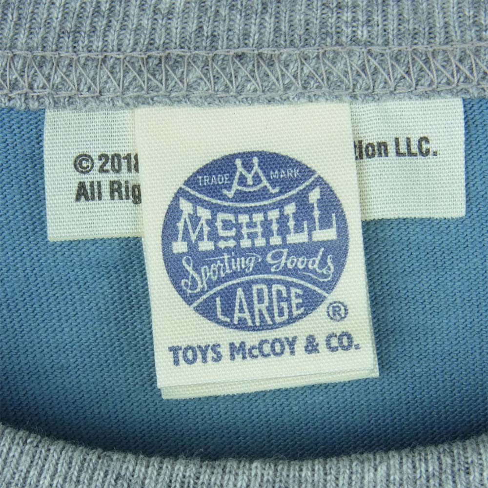 TOY'S McCOY トイズマッコイ McHILL マックヒル × Felix the Cat フェリックス プリント 半袖 Tシャツ ライトブルー系 L【中古】
