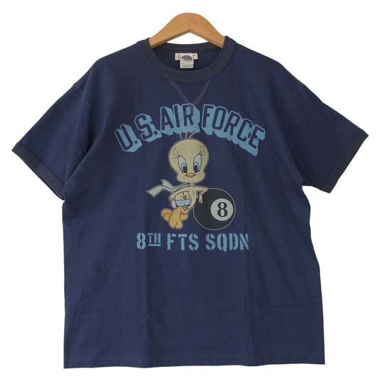 TOY'S McCOY トイズマッコイ McHILL マックヒル × Tweety Bird トゥイーティー プリント Tシャツ ネイビー系 L【中古】