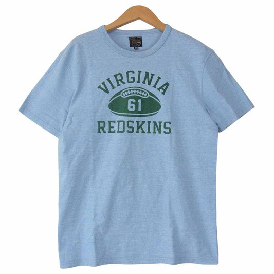 The REAL McCOY'S ザリアルマッコイズ JOE McCOY ジョーマッコイ カレッジ プリント Tシャツ ブルー系 L【中古】