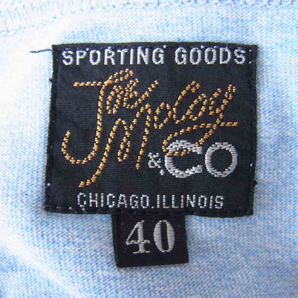 The REAL McCOY'S ザリアルマッコイズ JOE McCOY ジョーマッコイ カレッジ プリント Tシャツ ブルー系 L【中古】