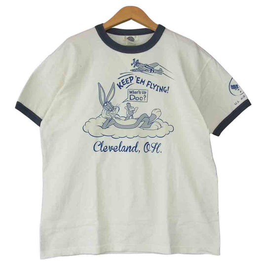 TOY'S McCOY トイズマッコイ McHILL マックヒル × Bugs Bunny バッグスバニー プリント Tシャツ ホワイト系 L【中古】