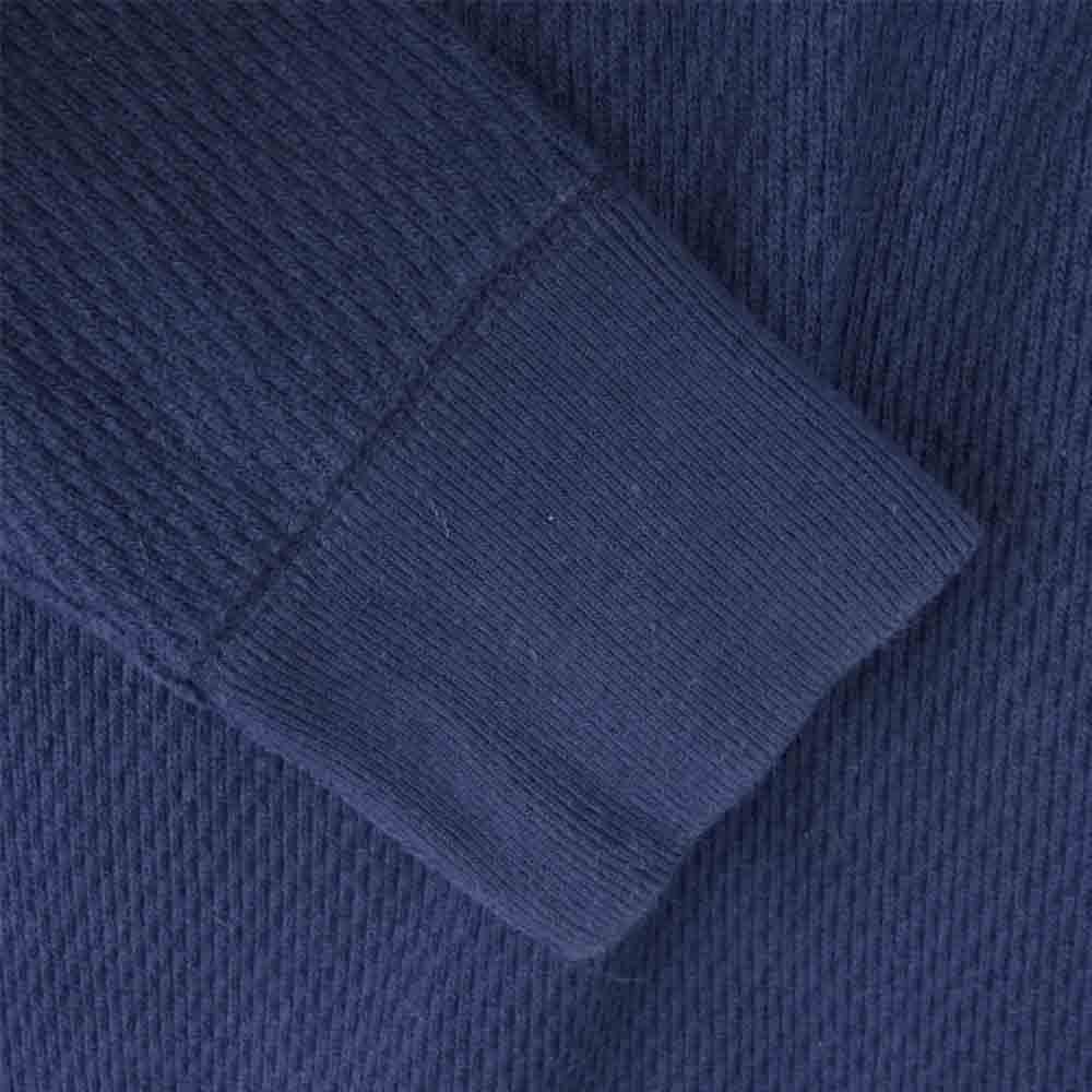 The REAL McCOY'S ザリアルマッコイズ MILITARY THERMAL SHIRT ミリタリー サーマル 長袖 Tシャツ カットソー ネイビー系 M【中古】
