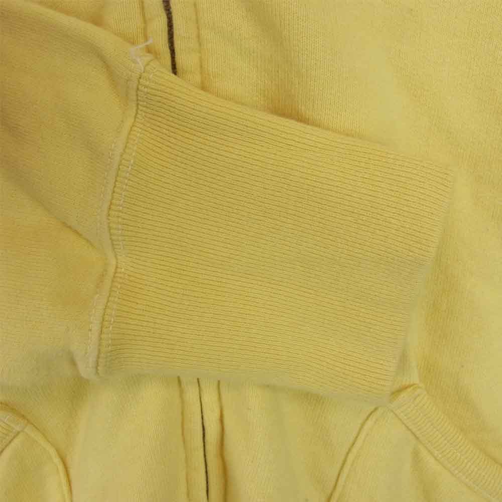 The REAL McCOY'S ザリアルマッコイズ BALL PARK ボール パーク HOODED FULL ZIP SWEAT フルジップ スウェット パーカー イエロー系 L【中古】