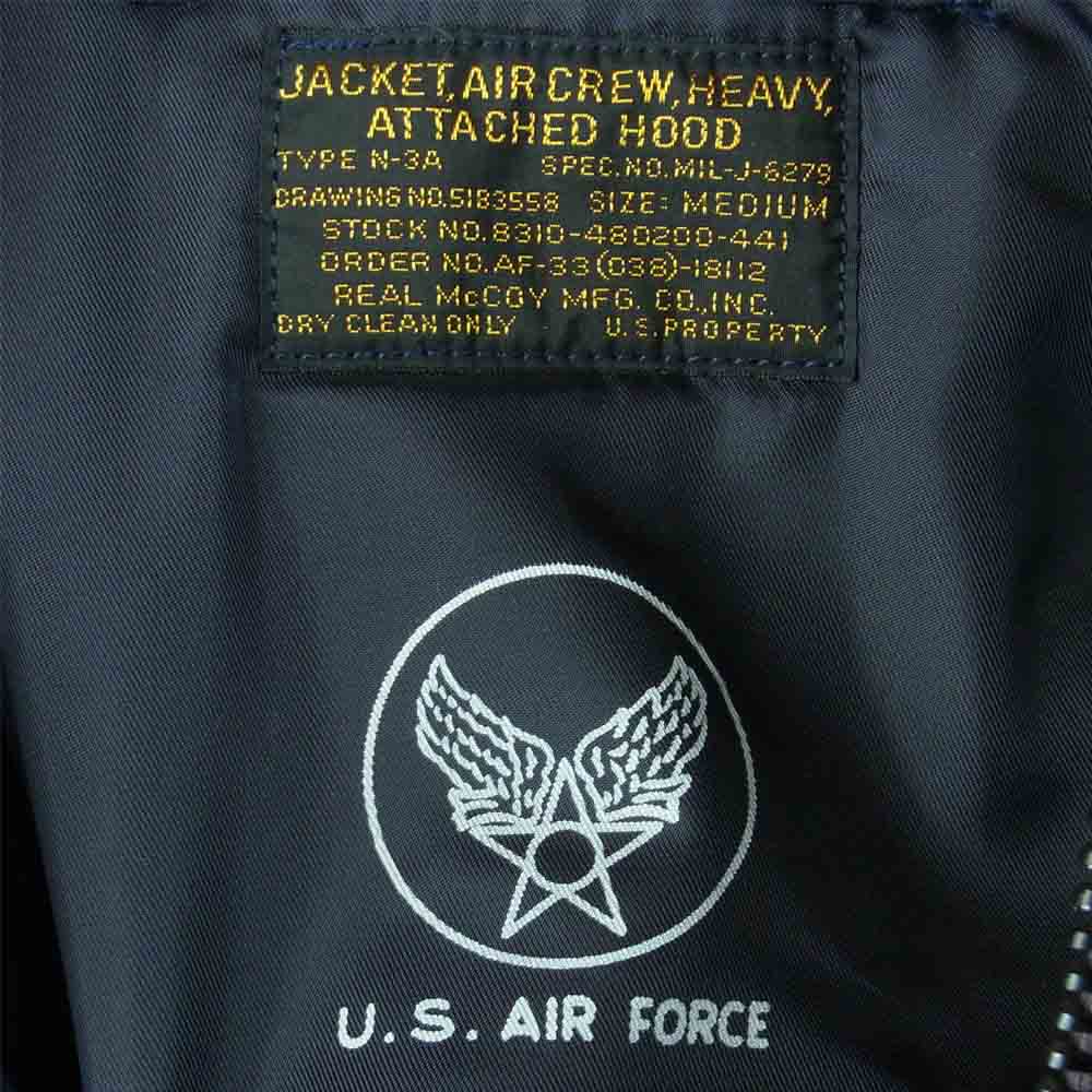 The REAL McCOY'S ザリアルマッコイズ U.S.A.F TYPE N-3A フライト ジャケット ダークネイビー系 M【中古】