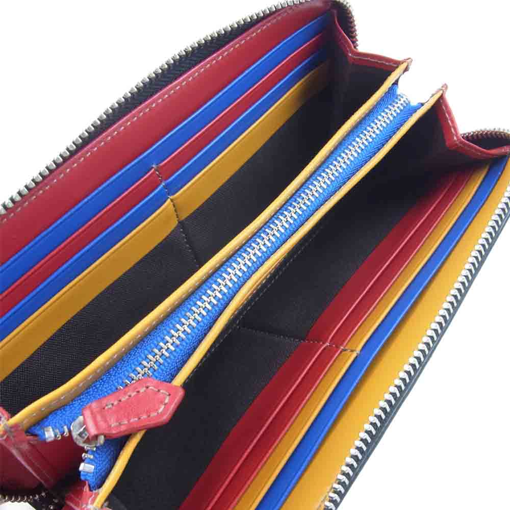 Vivienne Westwood ヴィヴィアンウエストウッド レザー ラウンドジップ ウォレット 長財布 ダークブラウン系【中古】